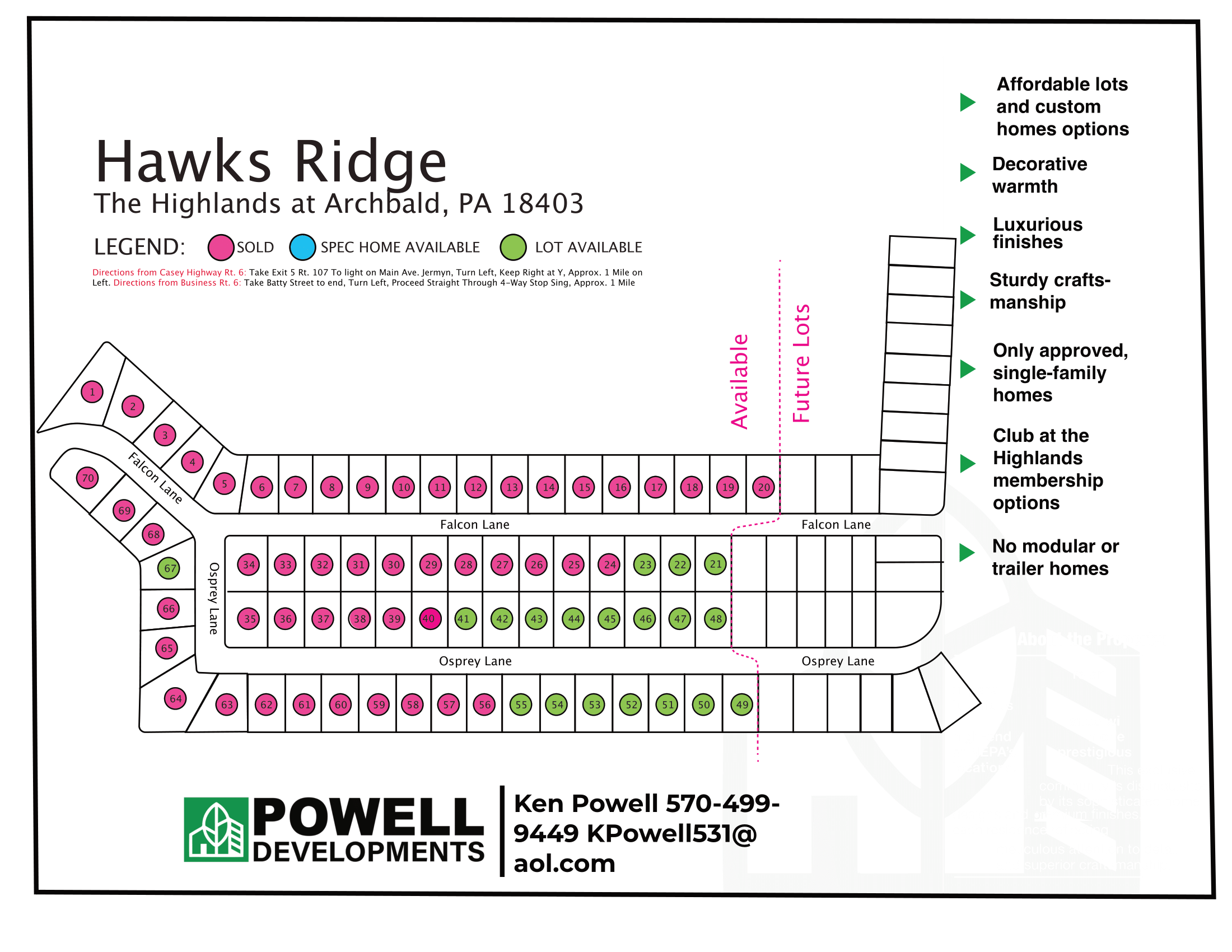 Hawks Ridge Map